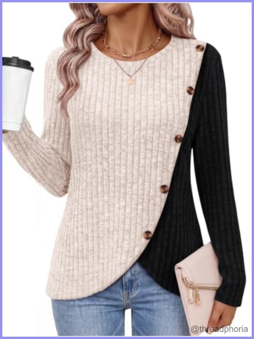 LILLUSORY Long Sleeve Tunic Top Women Dressy Casual Blouse